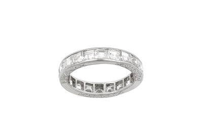 Lot 2300 - A Diamond Eternity Ring twenty square cut...