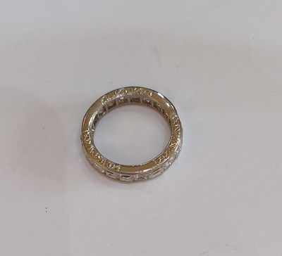 Lot 2300 - A Diamond Eternity Ring twenty square cut...