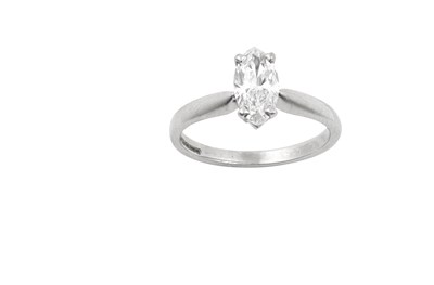 Lot 2289 - An 18 Carat White Gold Diamond Solitaire Ring...