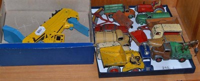 Lot 210 - A boxed Dinky Elevator Loader No.564, together with playworn vehicles