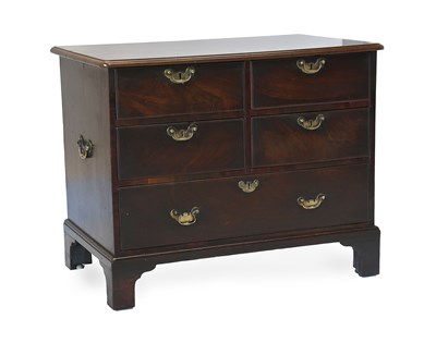 Lot 349 - A George III Mahogany Campaign-Type Chest of...