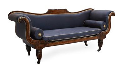 Lot 402 - A William IV Simulated Rosewood Scroll End...