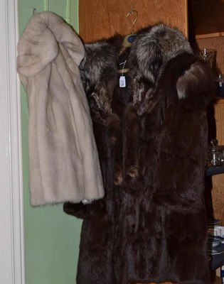 Lot 236 - Two fur coats and a wrap