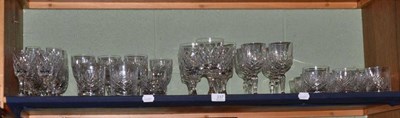 Lot 237 - Fifty three various cut glass drinking glasses