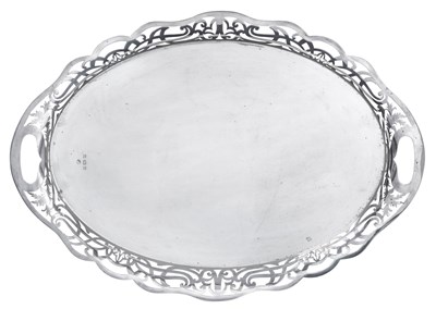 Lot An Edward VII Silver Tray