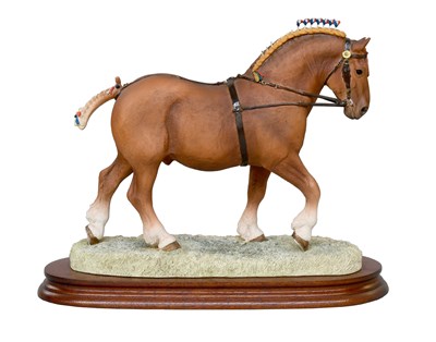 Lot 198 - Border Fine Arts 'Suffolk Punch Stallion'...