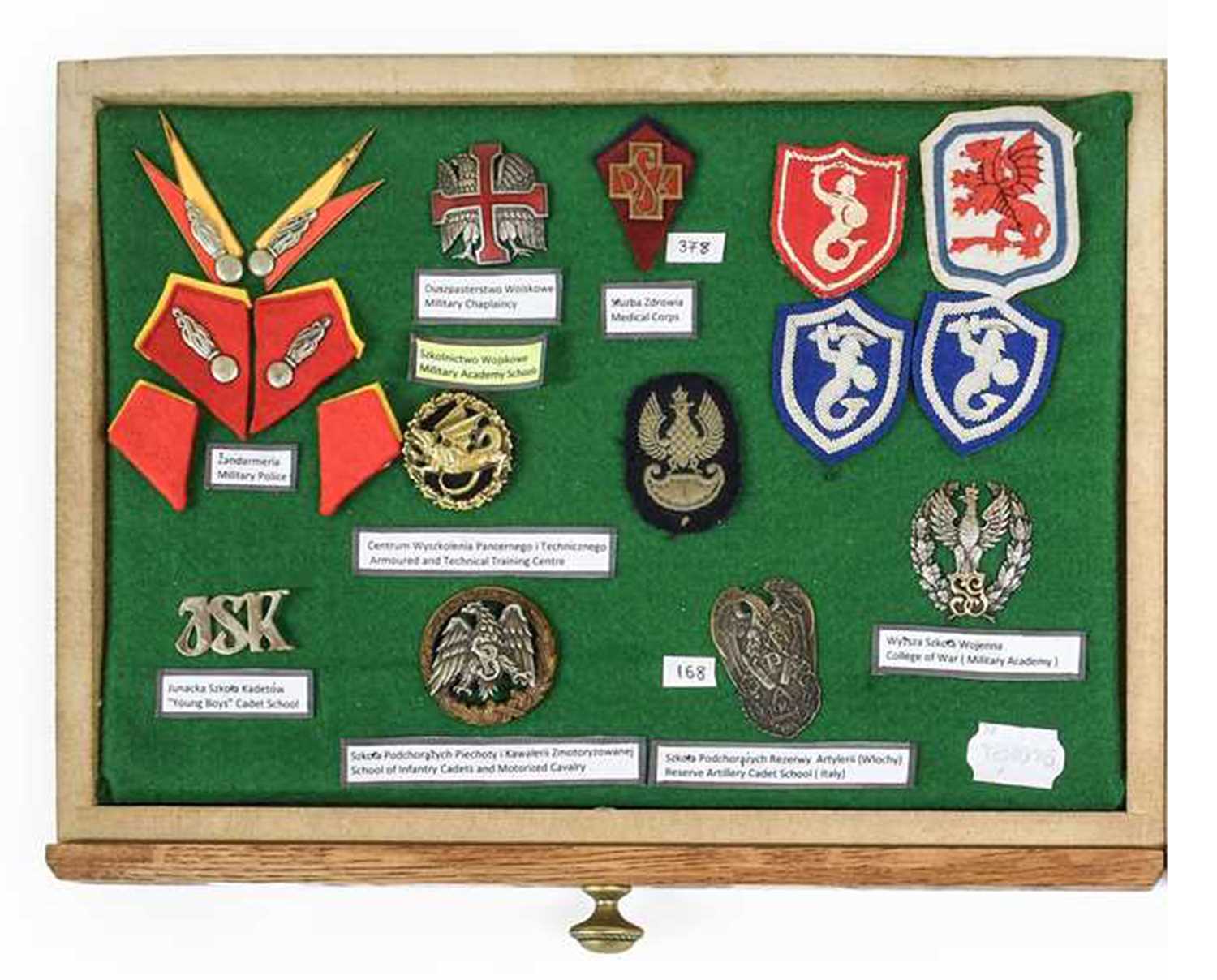 Lot 147 - A Second World War Display of Polish Badges...