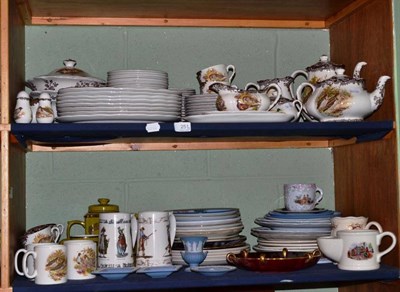 Lot 251 - Royal Worcester Palissy ware dinner service, eight place settings and collectable plates (on...