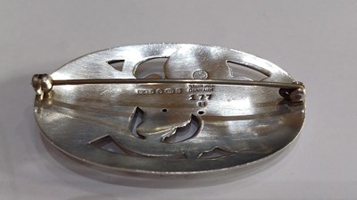 Lot 2159 - A Silver Brooch, by Georg Jensen the grapevine...