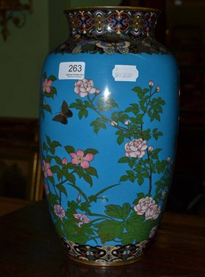 Lot 263 - Japanese cloisonne vase