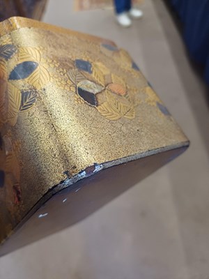 Lot 141 - A Japanese Lacquer Box and Cover, Edo period,...