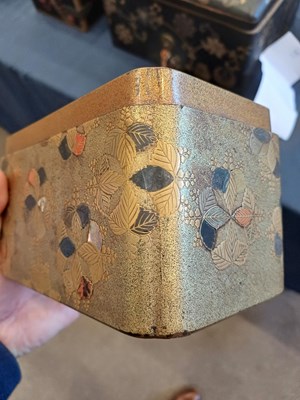 Lot 141 - A Japanese Lacquer Box and Cover, Edo period,...