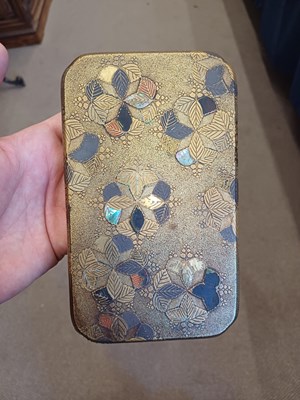 Lot 141 - A Japanese Lacquer Box and Cover, Edo period,...