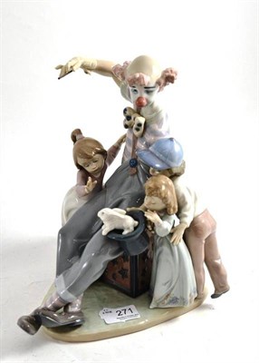 Lot 271 - Lladro group 'Magic of Laughter' 05771, sculpted by Antonio Ramos, boxed