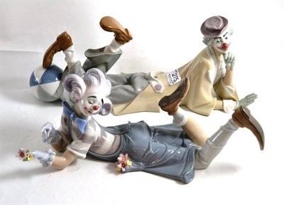 Lot 275 - Two Lladro figures; 'Clown' Ref No. 04618 and 'The Magic of Comedy' Ref No. 010.06913, both...