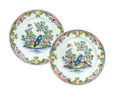 Lot 217 - A Pair of London Delft Plates, Lambeth or...