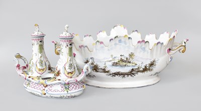 Lot 454 - A Veuve Perrin Style Faience Monteith, 19th...