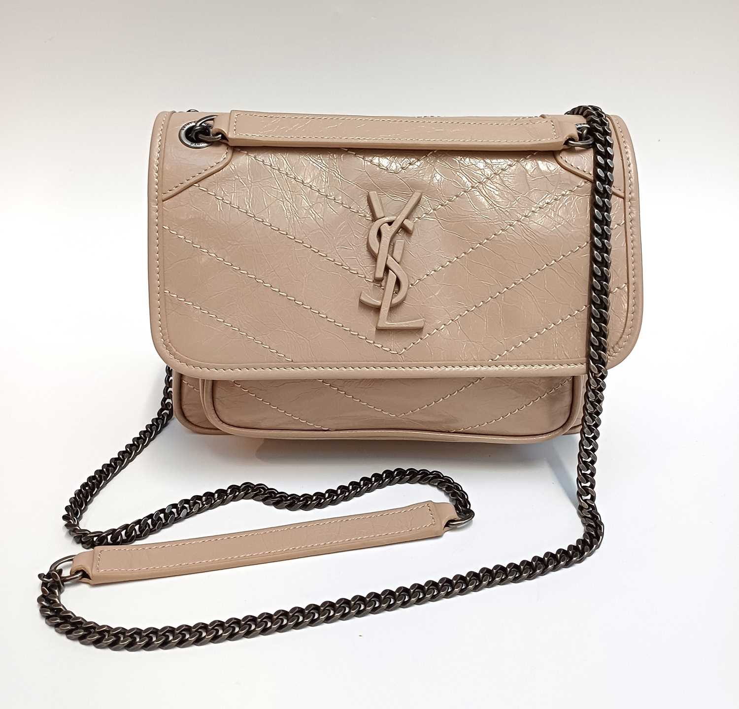 Lot 1020 - Saint Laurent Niki Baby Patent 'Vintage'...