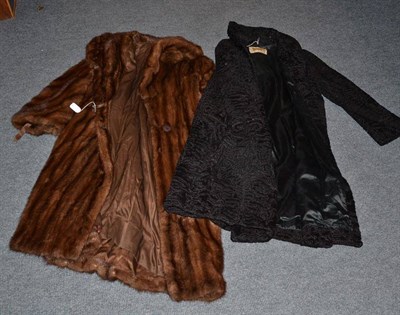 Lot 295 - Mink coat and Astrakhan coat