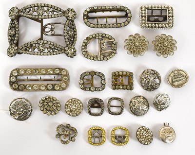 Lot 2051 - 19th Century Buckles, comprising a pair of...
