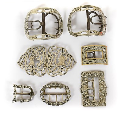 Lot 2140 - Georgian and Later Decorative Buckles and...