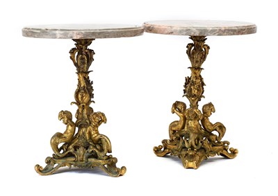 Lot 385 - A Pair of Gilt Bronze Louis XV Style...