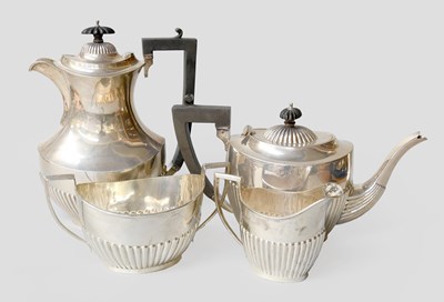 Lot 129 - A Four-Piece George V Silver Tea-Service, The...