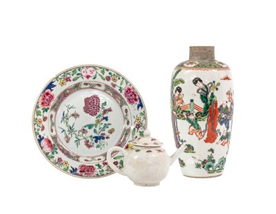Lot 36 - A Chinese Porcelain Vase, in Kangxi style, of...