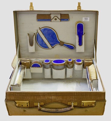 Lot 164 - An Edward VII Copper and Enamel Dressing-Table...