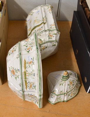 Lot 194 - A Moustiers Faience Lavabo, 20th century,...
