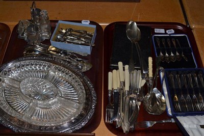 Lot 315 - Quantity of silver and plated cutlery