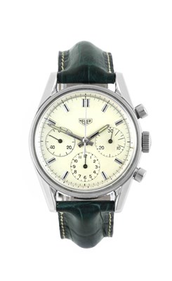 Lot 2251 - Heuer: A Stainless Steel Chronograph...