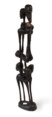 Lot 343 - An Africa Zebra Skin Covered Drum, with wood...