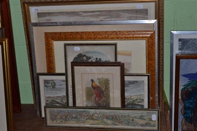 Lot 336 - A quantity of assorted prints including, a racing print titled, ";A Struggle for the Start";,...