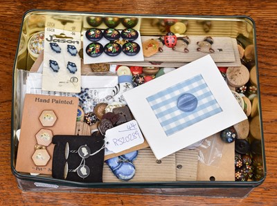 Lot 1345 - Decorative 20th Century Pottery Buttons,...