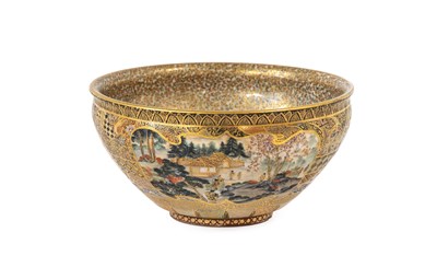 Lot 209 - A Satsuma Earthenware Bowl, Meiji period,...