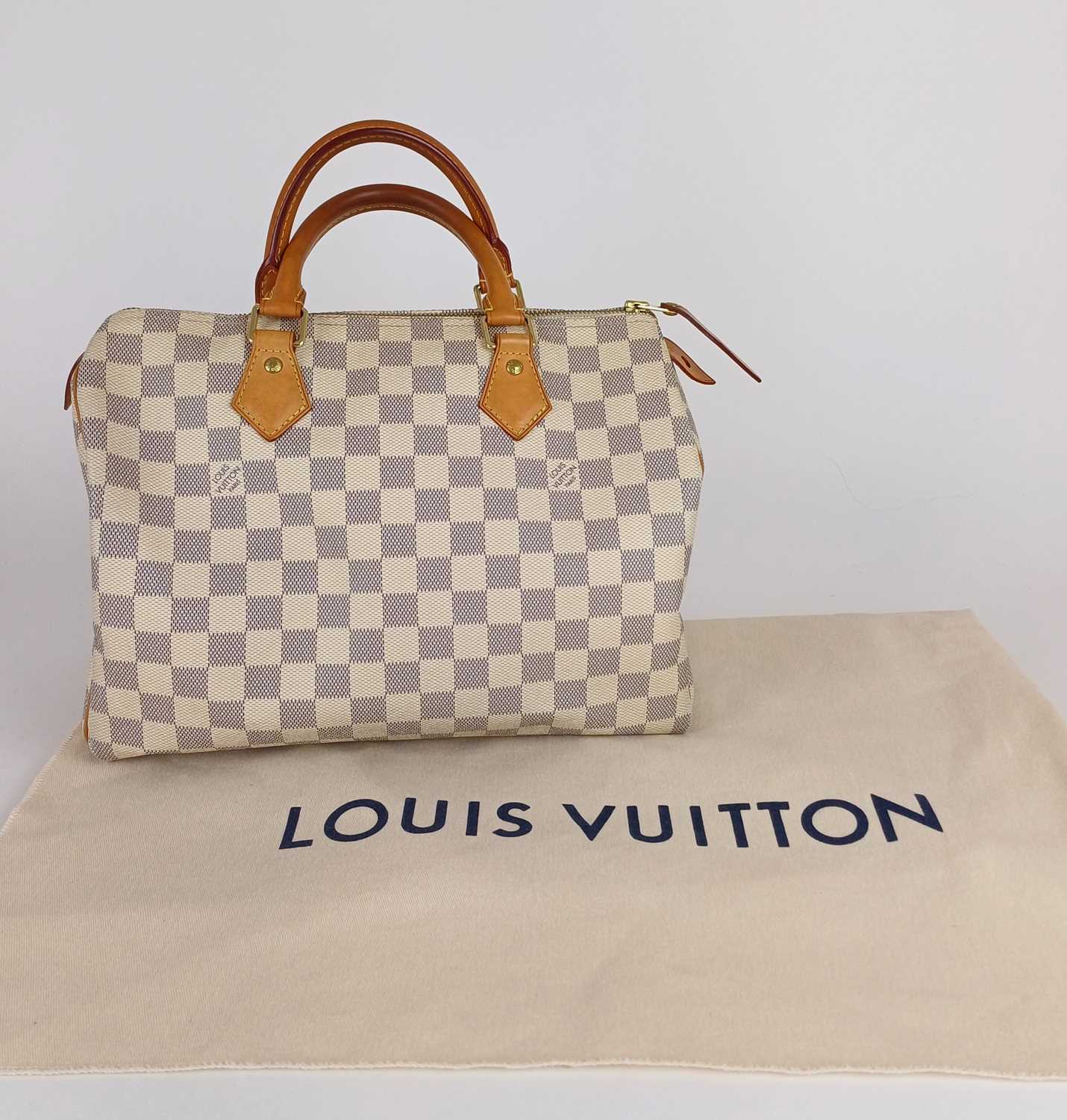 Lot 1040 - Louis Vuitton Speedy 30 Bag in Damier Azur...