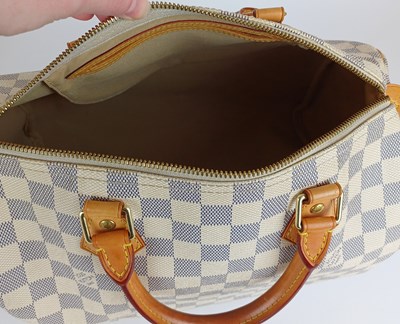 Lot 1040 - Louis Vuitton Speedy 30 Bag in Damier Azur...
