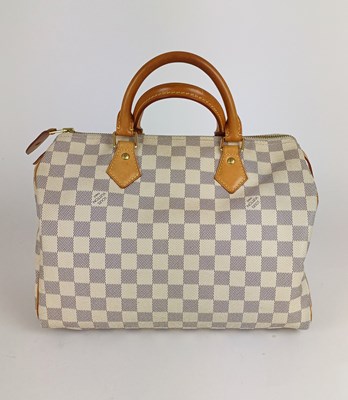 Lot 1040 - Louis Vuitton Speedy 30 Bag in Damier Azur...