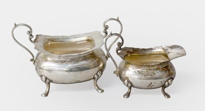 Lot 139 - An Edward VII Silver Cream-Jug and Sugar-Bowl,...