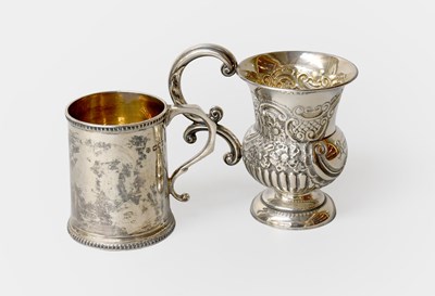 Lot 143 - An Edward VII Silver Christening-Mug and a...