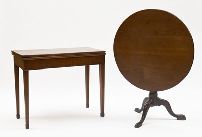 Lot 1287 - A George III Mahogany Fold Over Tea Table,...