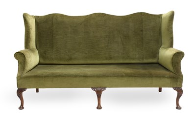 Lot 487 - A George III Design Three-Seater Wing-Back...