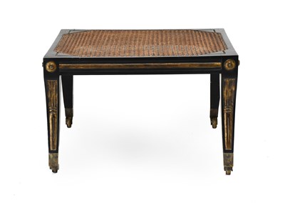 Lot 350 - A Regency-Style Ebonised and Parcel Gilt Foot...