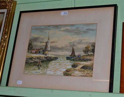 Lot 366 - John Hamilton-Glass, 'Summer Evening on the MAAS' and 'Summer Day on the Canal near KATWYK',...