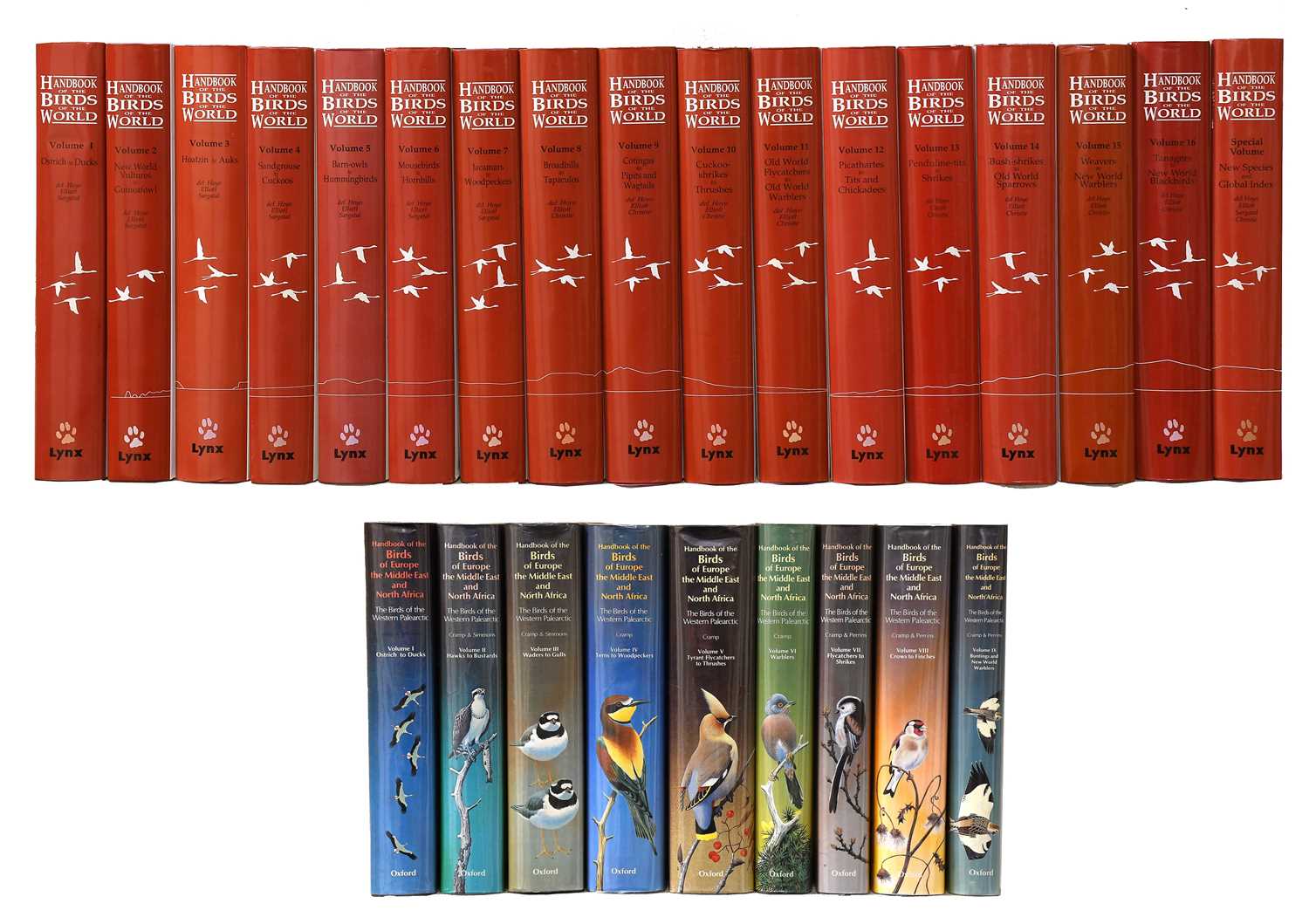 Lot 76 - Birds. del Hoyo (Josep et al., editors)....