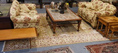 Lot 1116 - Indian Carpet, the wheat field centred by a...
