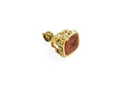 Lot 464 - An Intaglio Seal, the carnelian carved with a...