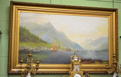 Lot 380 - B. Ellison, Norangfjord, Norway, signed and dated 1917, oil on canvas