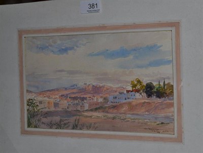 Lot 381 - Odin Rosenvinge (1880-1957) Tripoli, Siria, signed and inscribed with title, dated 1918,...